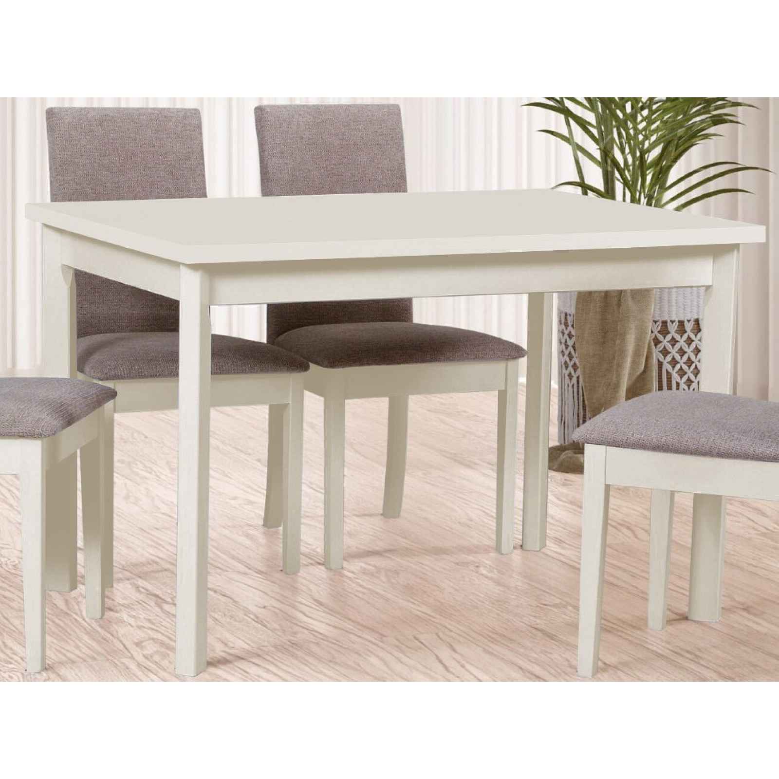 Obdélný jídelní stůl Maxim 120x80 cm, béžový kašmír