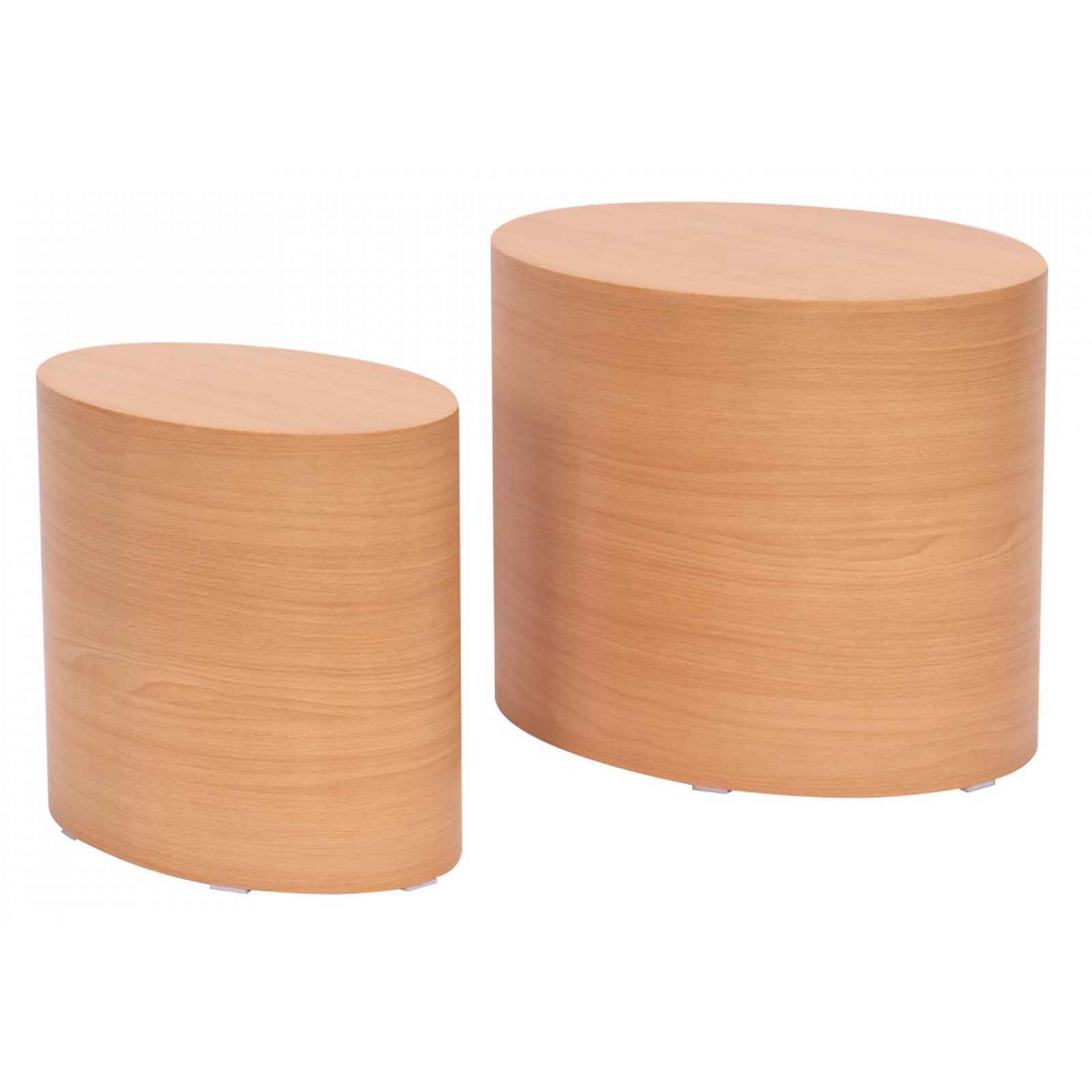 Sada oválných stolků Alvo, buk, 2 ks