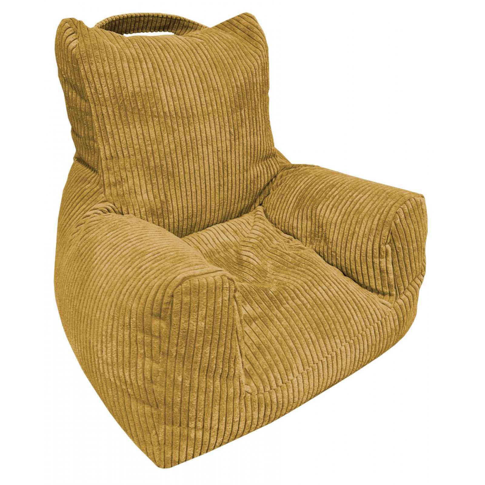 Dětské křeslo Tobi Plus, žlutá strukturovaná látka