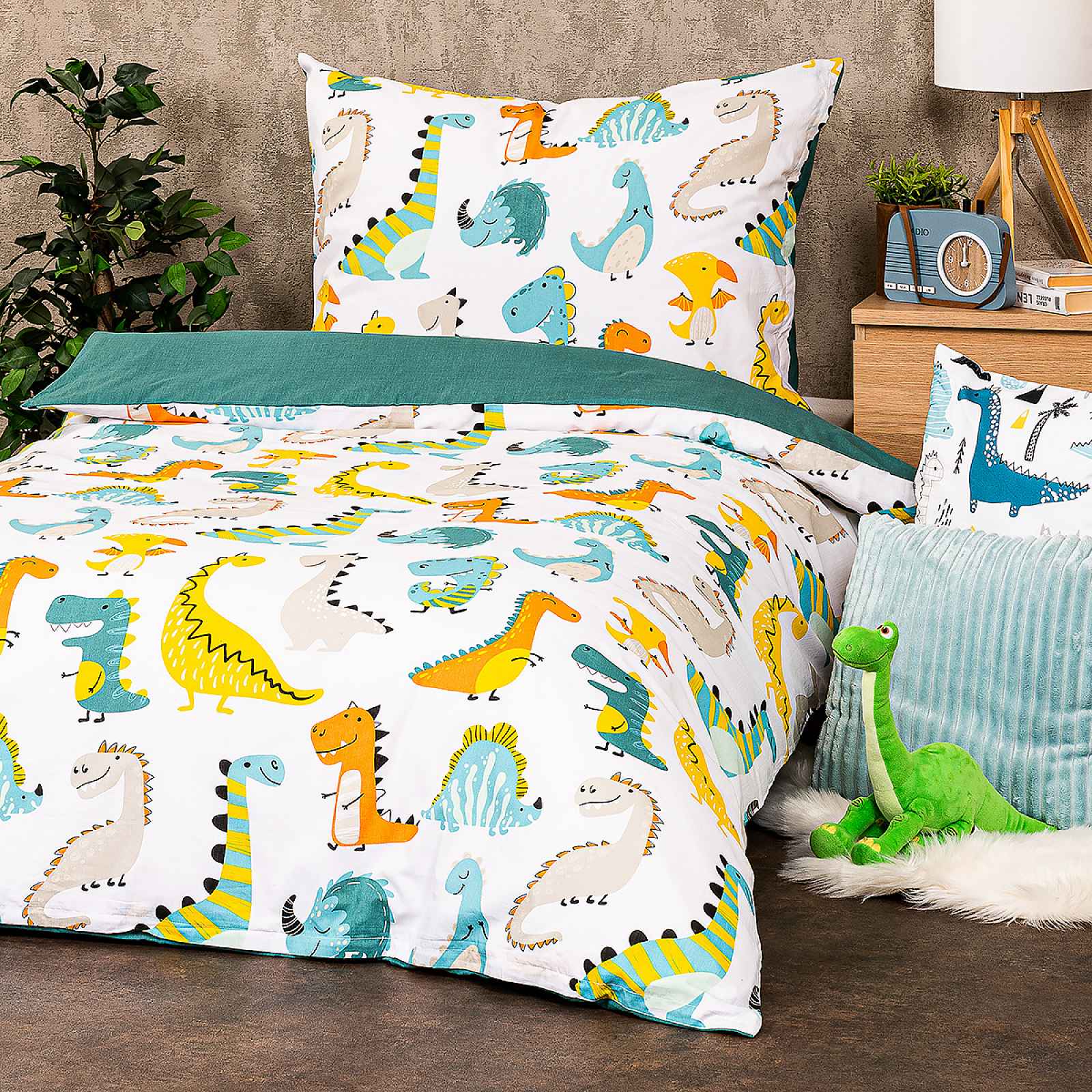 4Home Dětské bavlněné povlečení Little dino