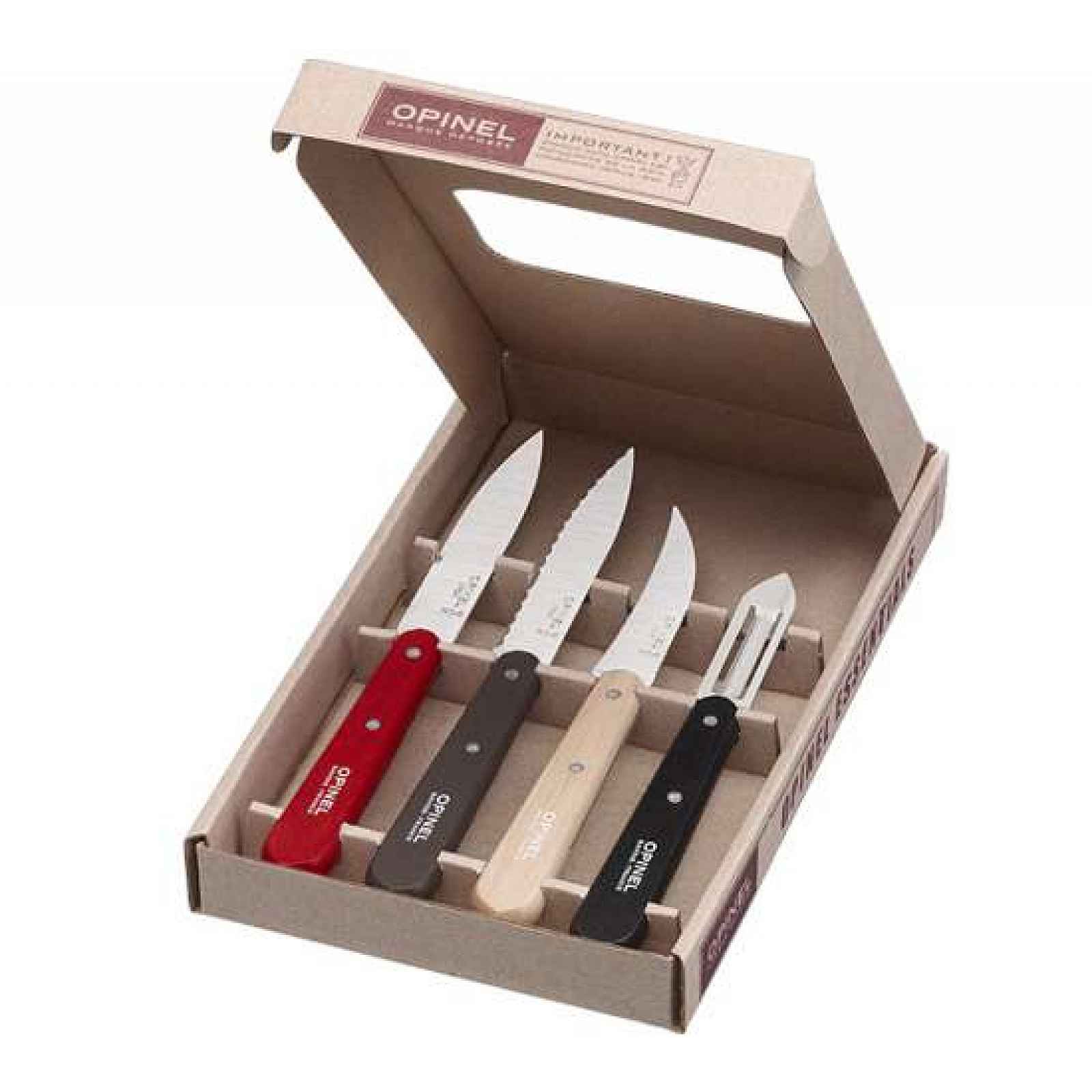 Sada nožů Opinel Les Essentiels Loft, 4 ks