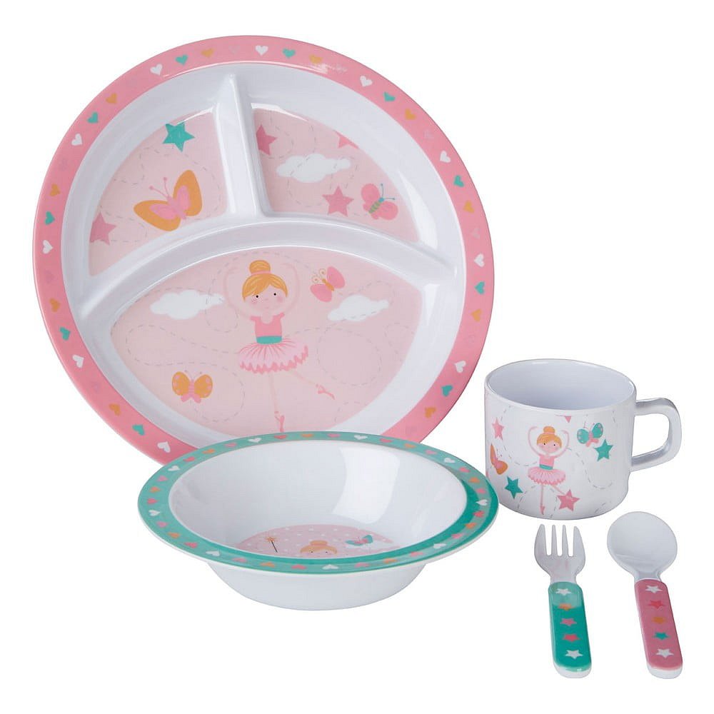 5dílný jídelní dětský set Premier Housewares Ballerina