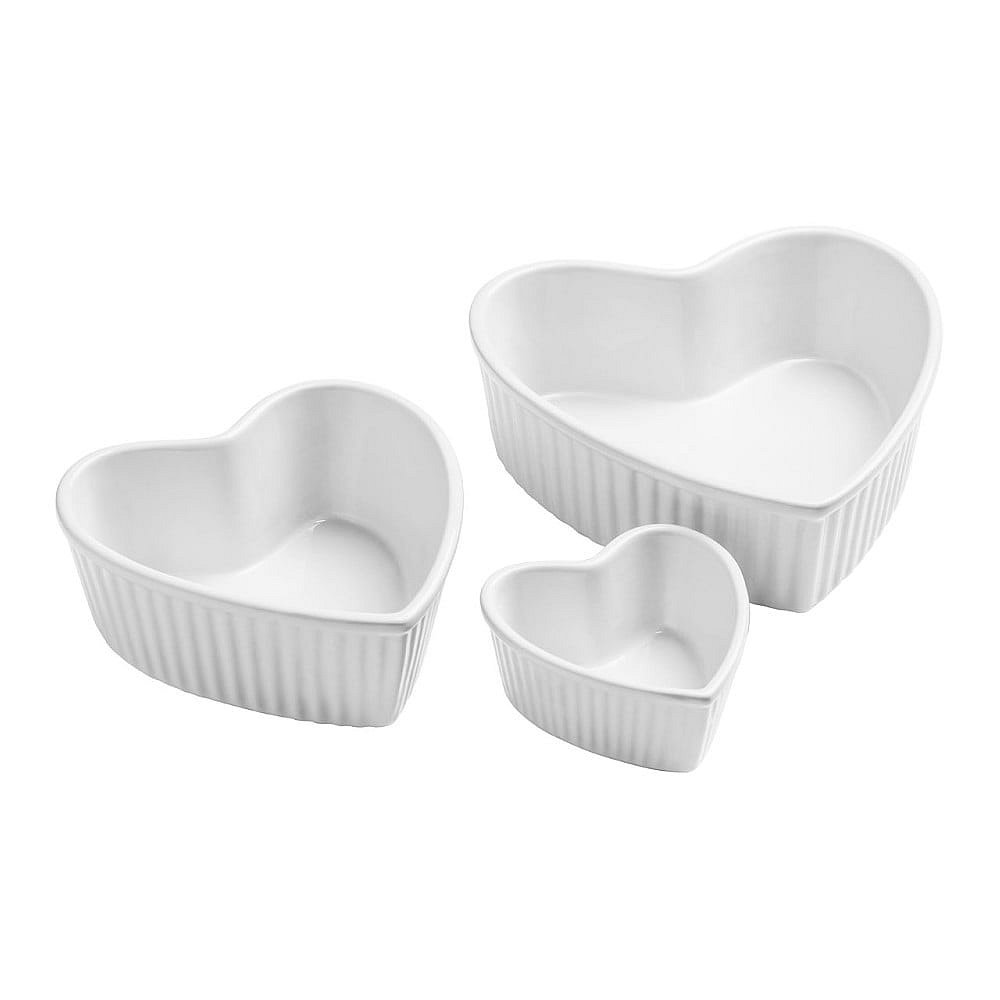 Sada 3 kameninových misek Premier Housewares Hearts