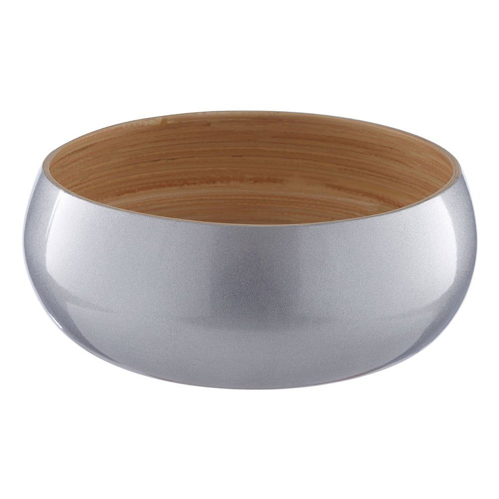 Bambusová miska ve stříbrné barvě Premier Housewares, ⌀ 20 cm