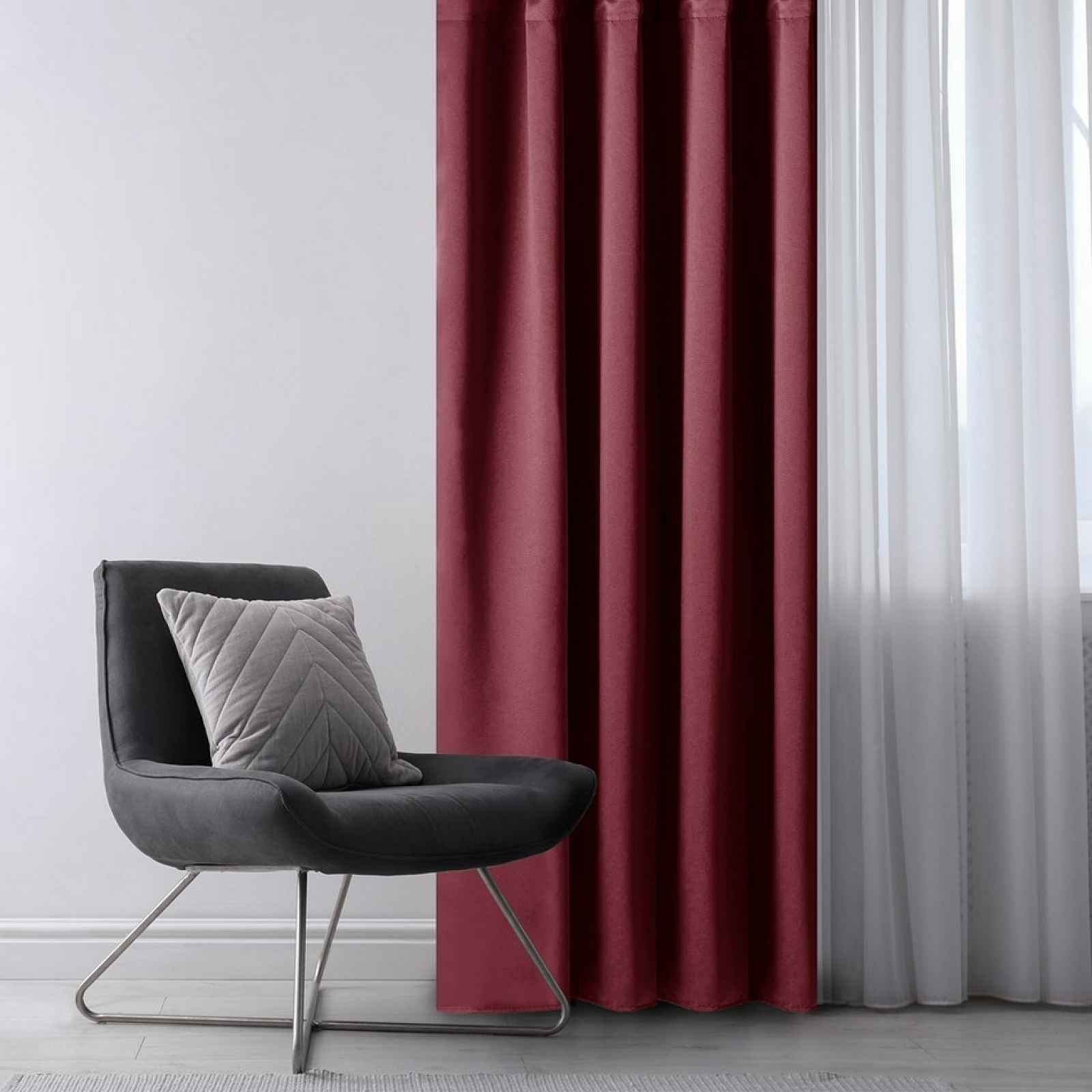 Závěs Blackout AmeliaHome Oxford Pleat, 140x245 cm, 1 ks