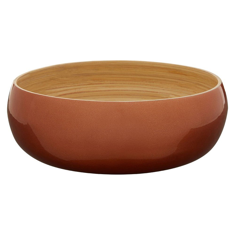 Bambusová miska v barvě růžového zlata Premier Housewares, ⌀ 30 cm