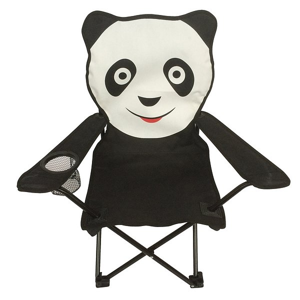 Dětské křeslo Panda, černo-bílé