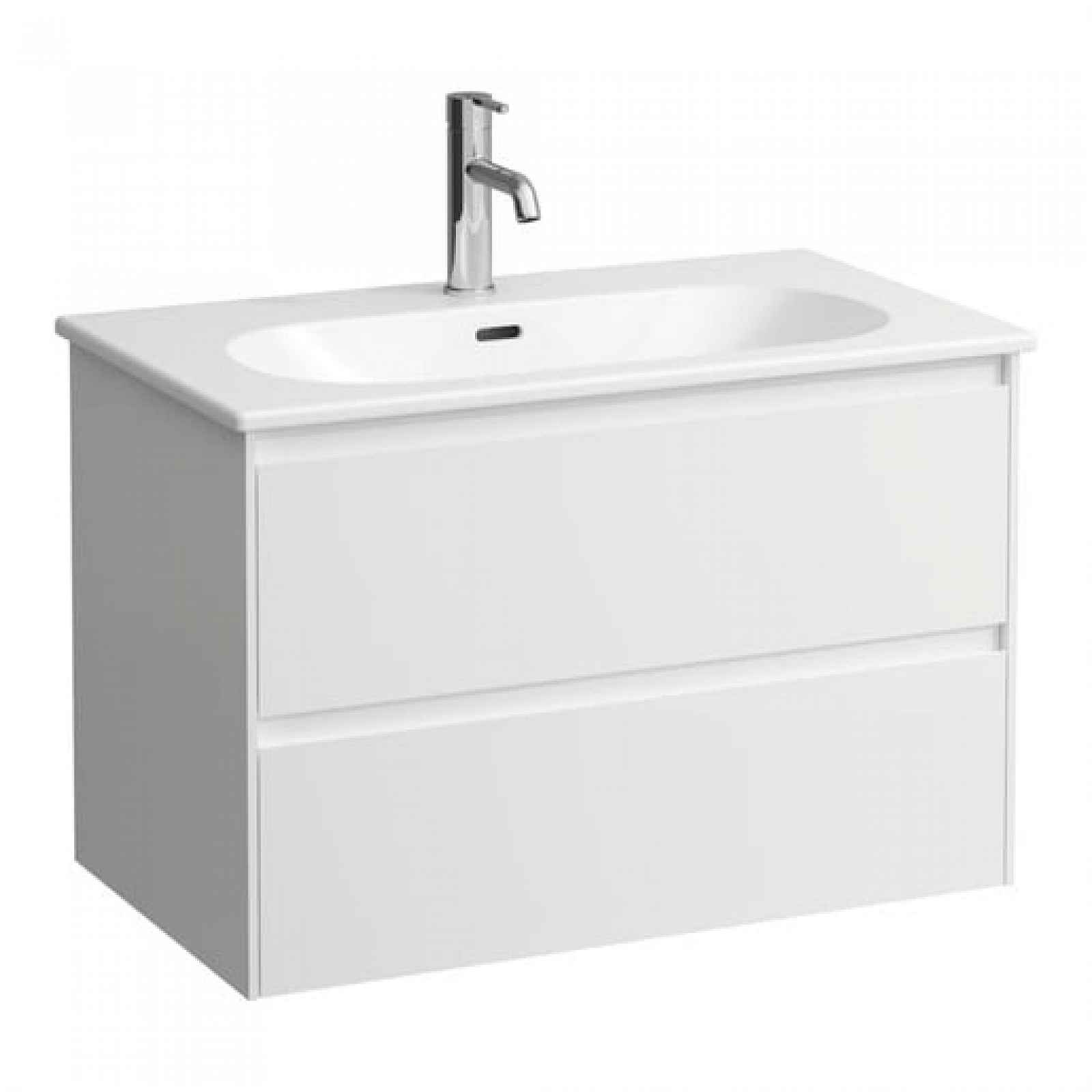 Koupelnová skříňka s umyvadlem Laufen Lau 80x52,5x45,5 cm bílá mat H8600872601041