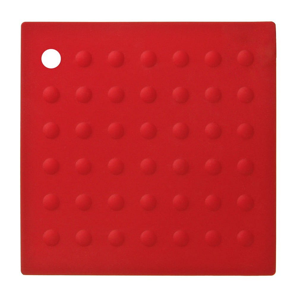 Červená silikonová podložka pod hrnce Premier Housewares Zing