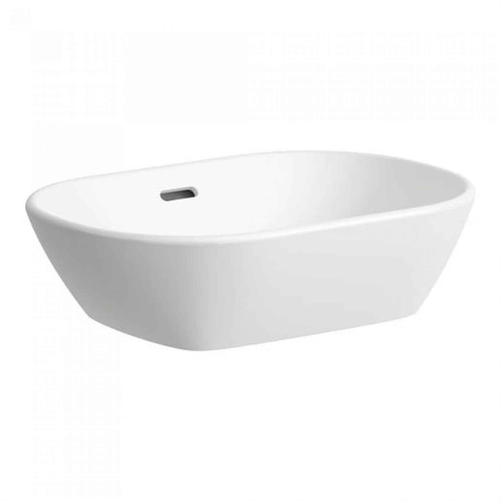 Umyvadlo na desku Laufen Lua 50x35 cm otvor pro baterii, bez přepadu H8120830001121