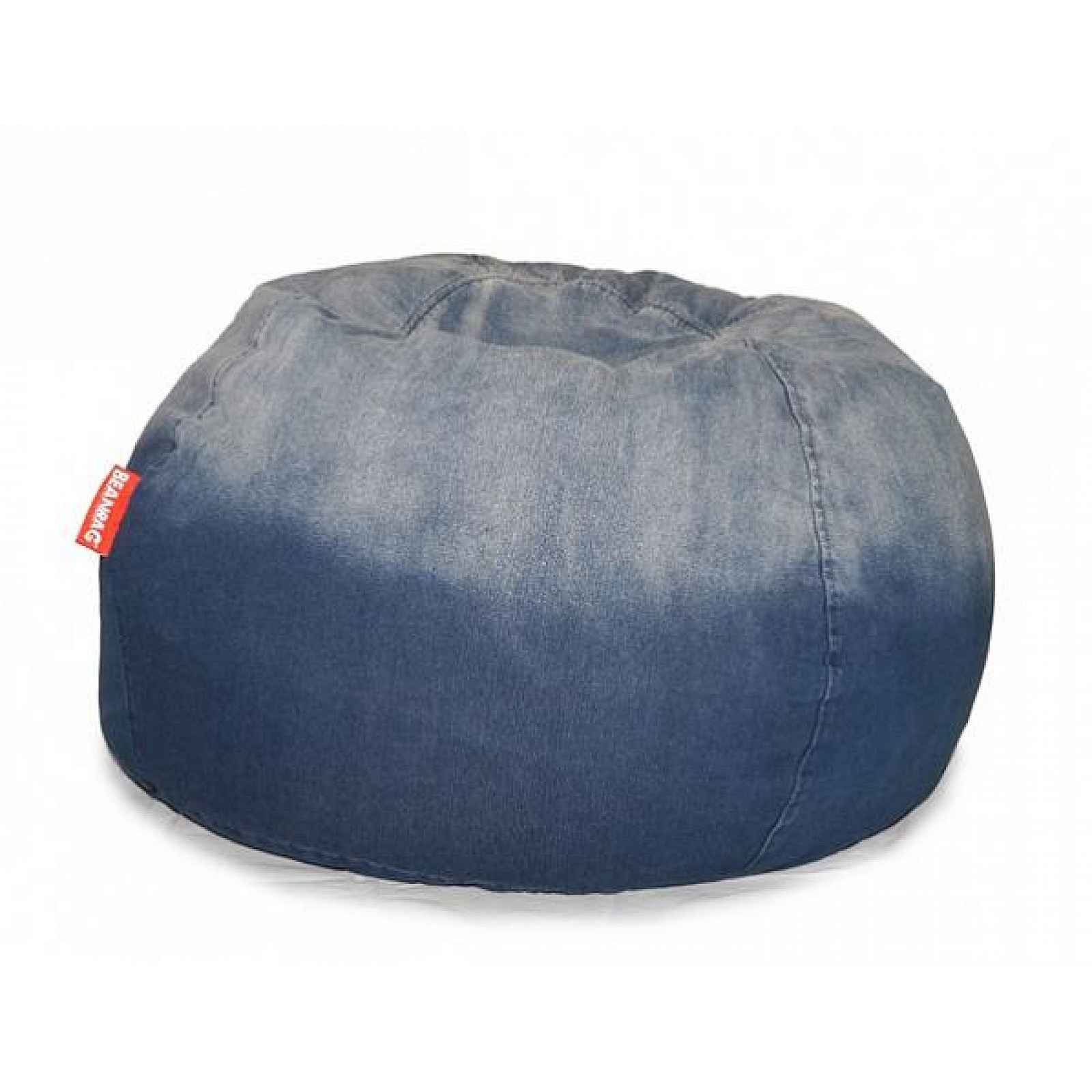 Sedací vak Jeans Round blue