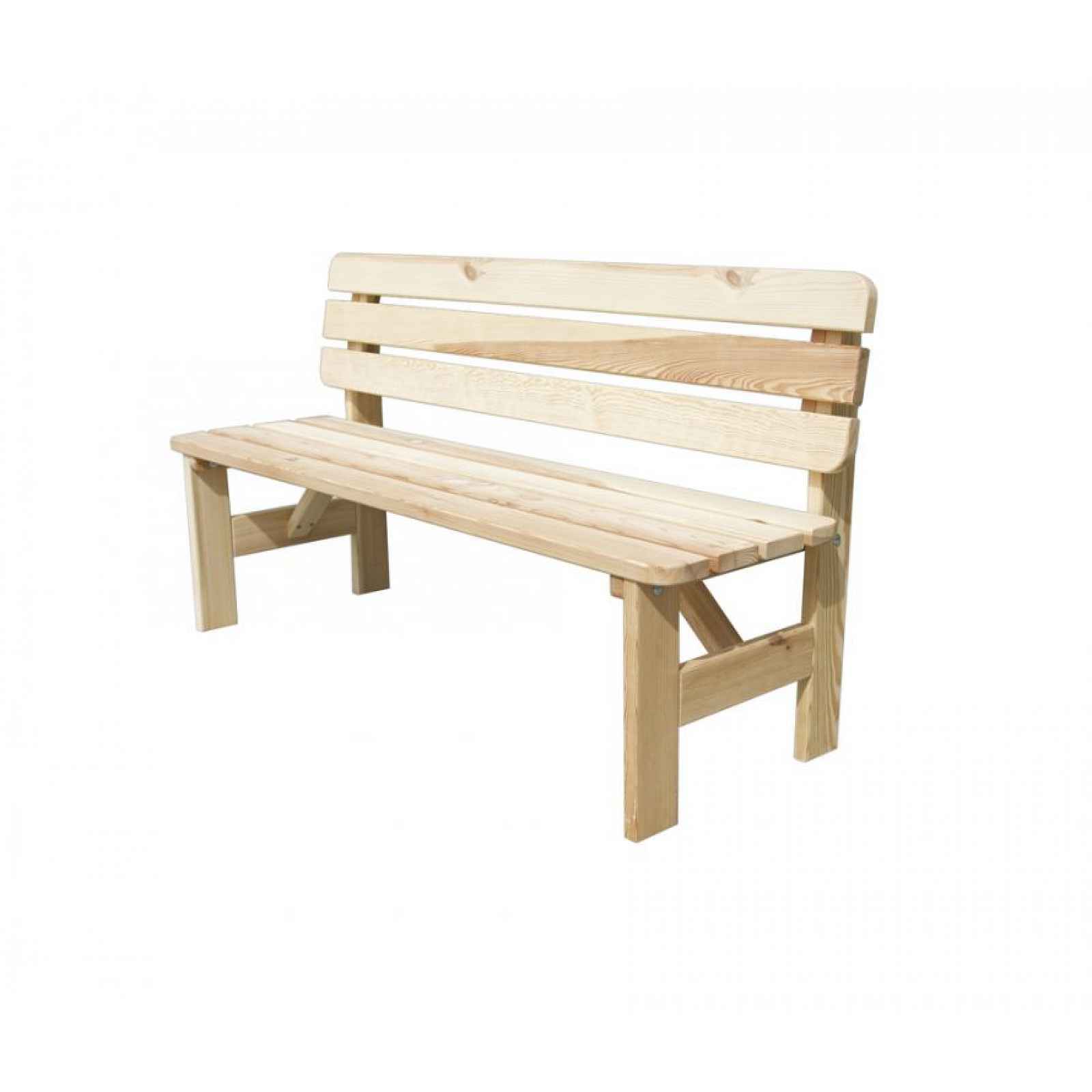 Rojaplast VIKING Zahradní dřevěná lavice - 150 cm