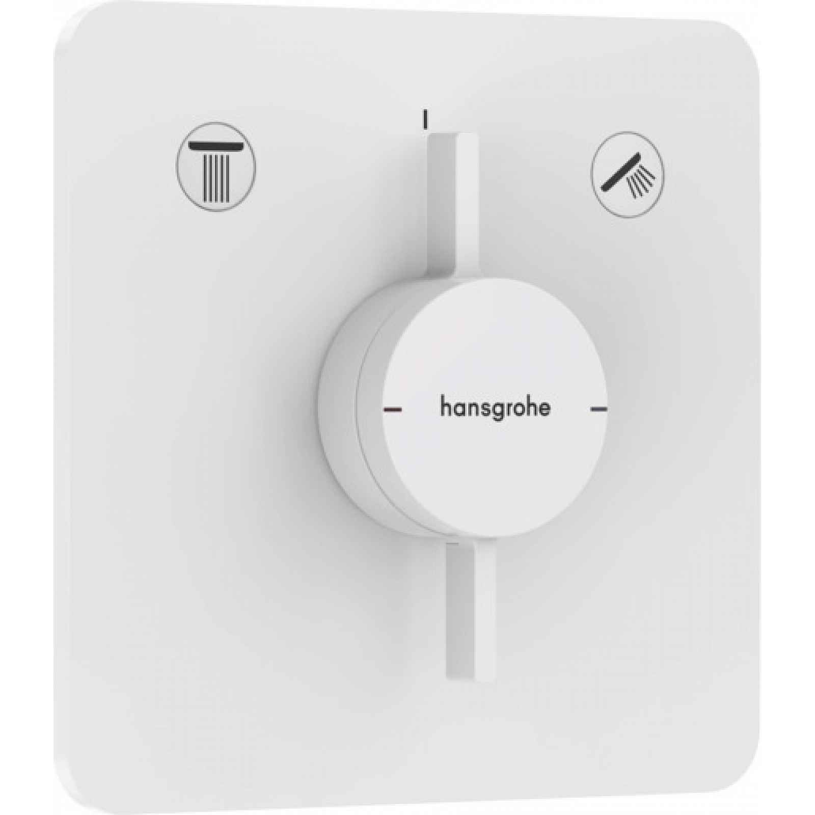 Vanová baterie Hansgrohe DuoTurn Q bez podomítkového tělesa matná bílá 75414700