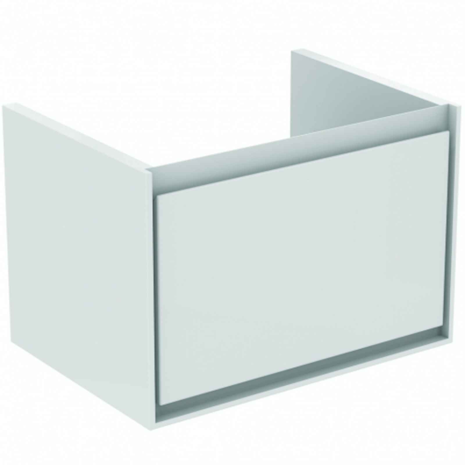Koupelnová skříňka pod umyvadlo Ideal Standard Connect Air 58x40,9x40 cm světle šedá lesk/bílá mat E0847EQ