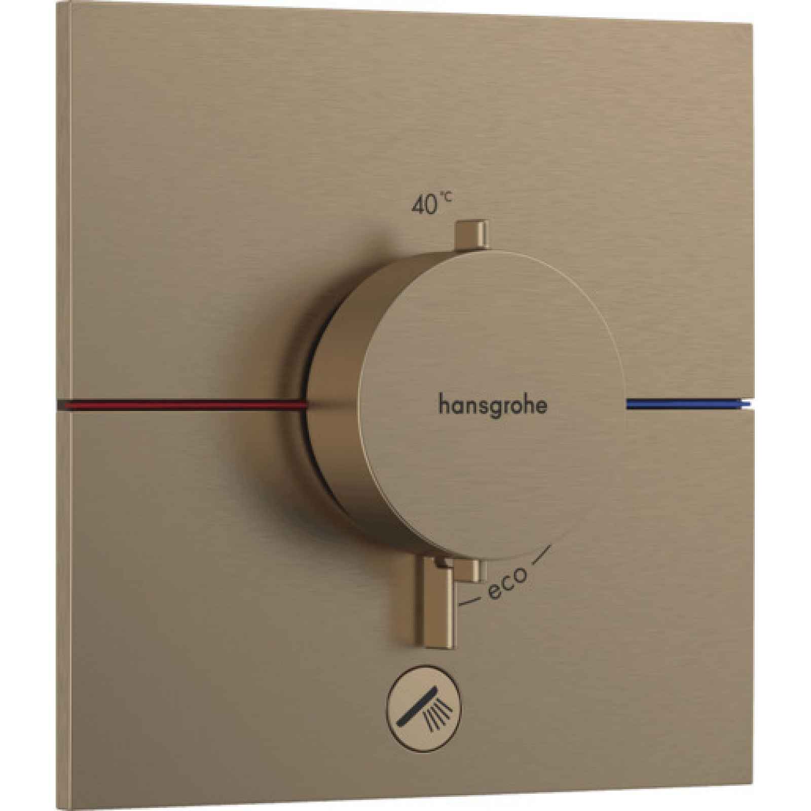 Sprchová baterie Hansgrohe ShowerSelect Comfort E bez podomítkového tělesa kartáčovaný bronz 15575140