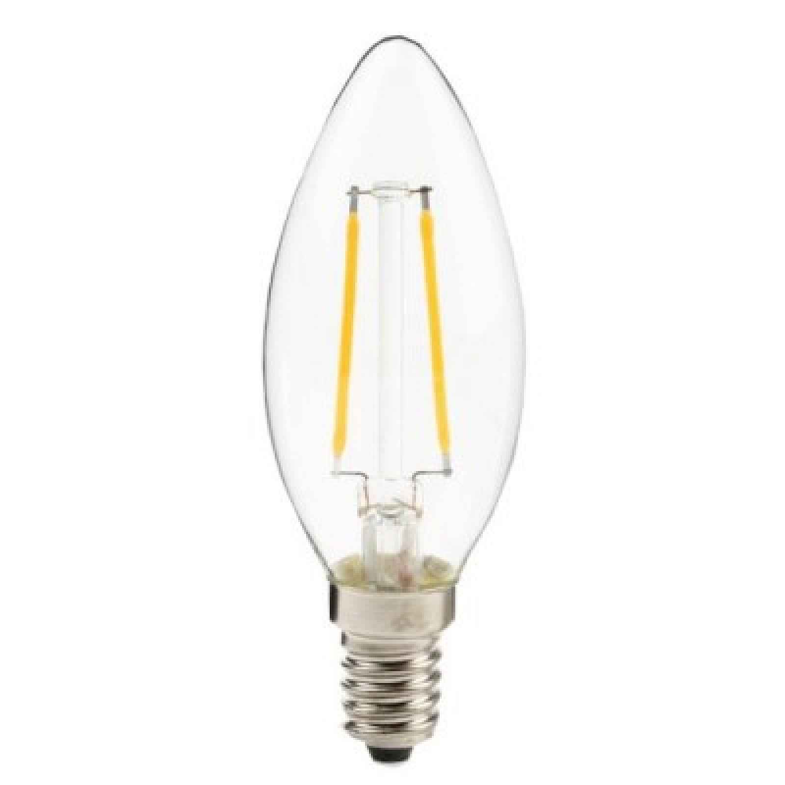 Žárovka LED E14 4W C35, FILAMENT CLARO
