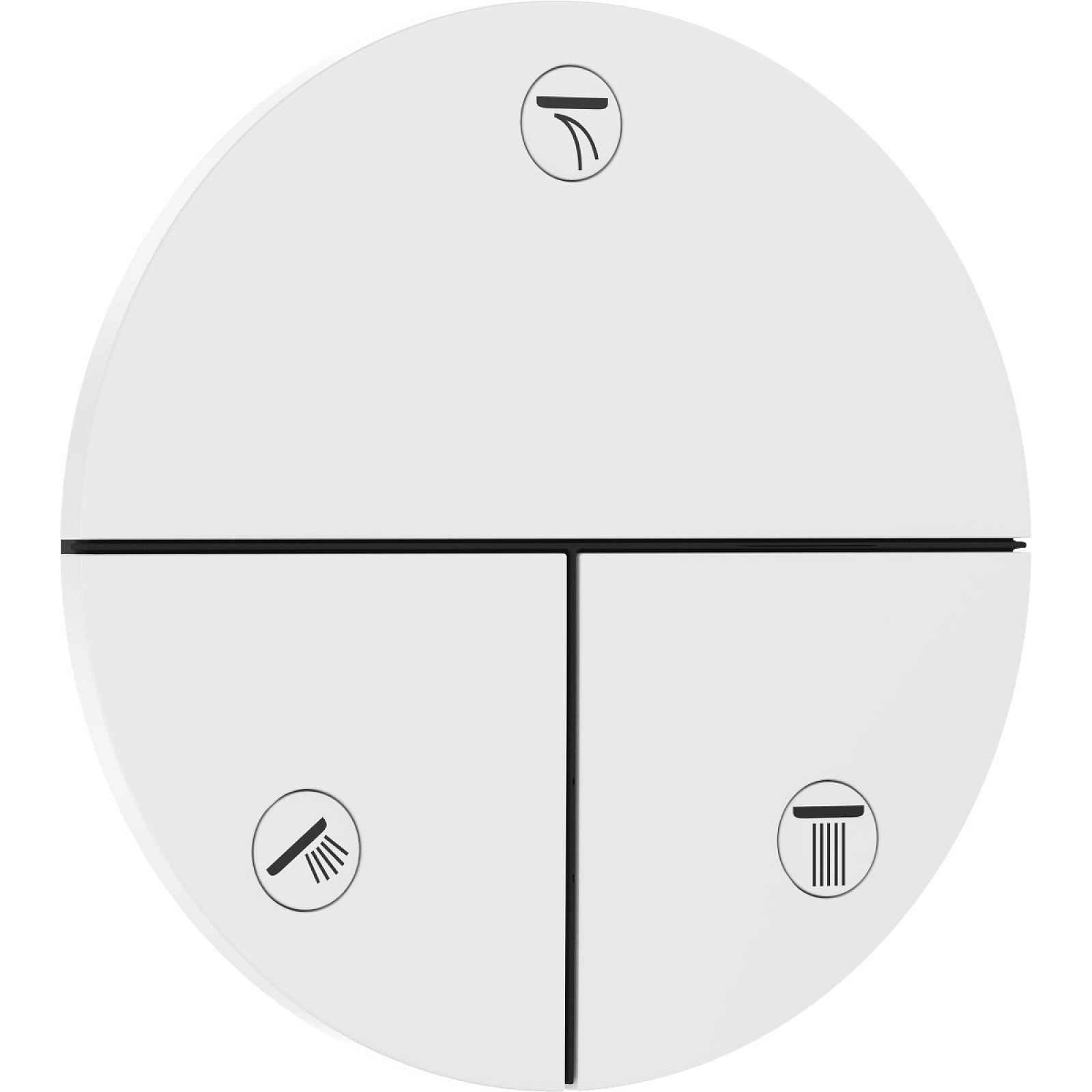 Ventil Hansgrohe ShowerSelect Comfort S bez podomítkového tělesa matná bílá 15558700