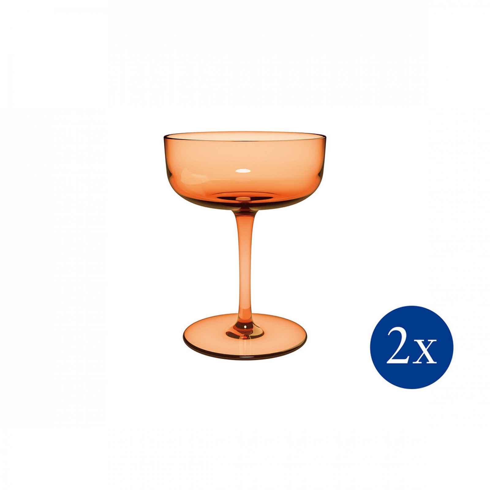 Villeroy & Boch Pohár na šampaňské / dezerty Like Apricot, 100 ml, 2 ks 19-5181-8210
