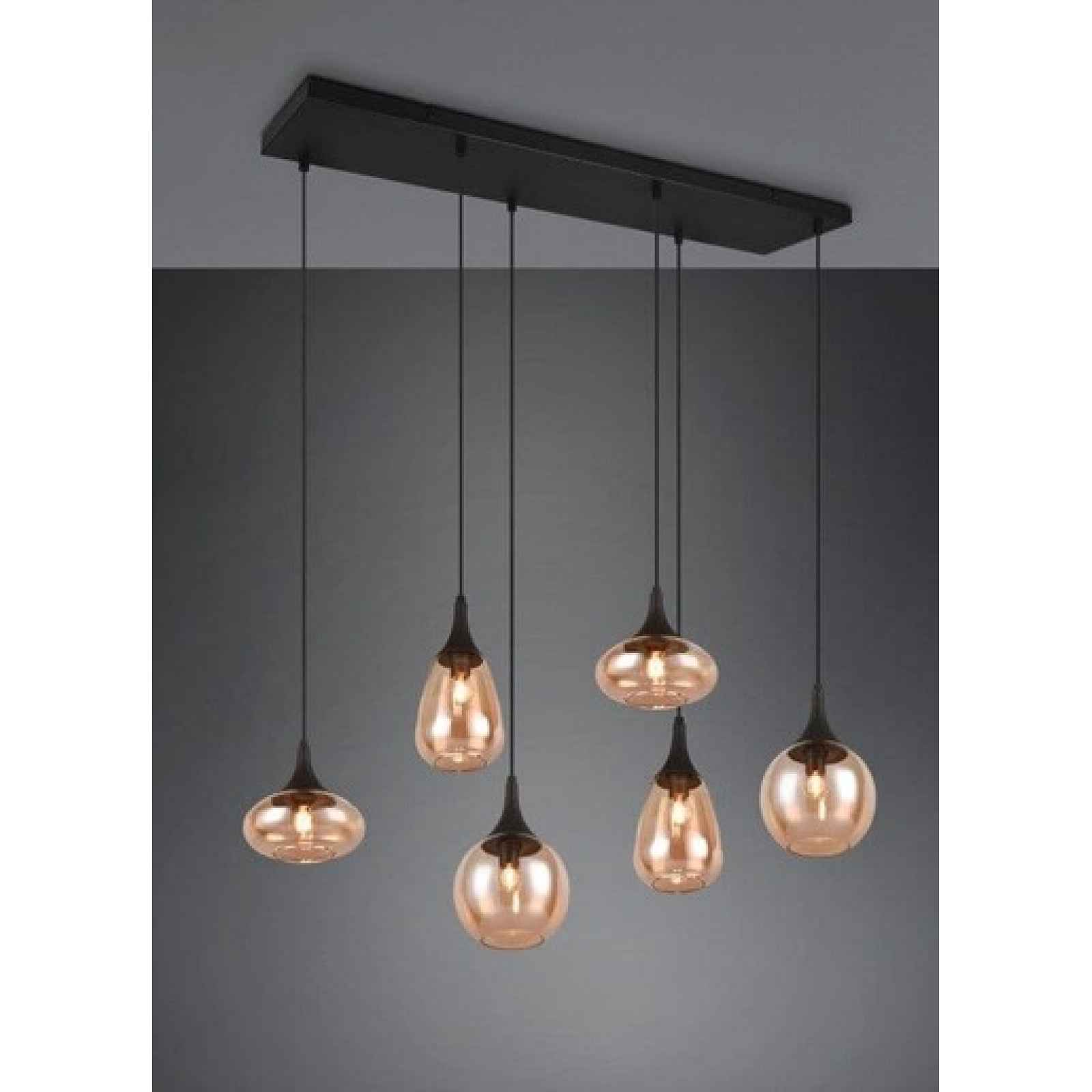 Osvětlení Trio Lumina 93x34 cm kov černá mat TR317000613
