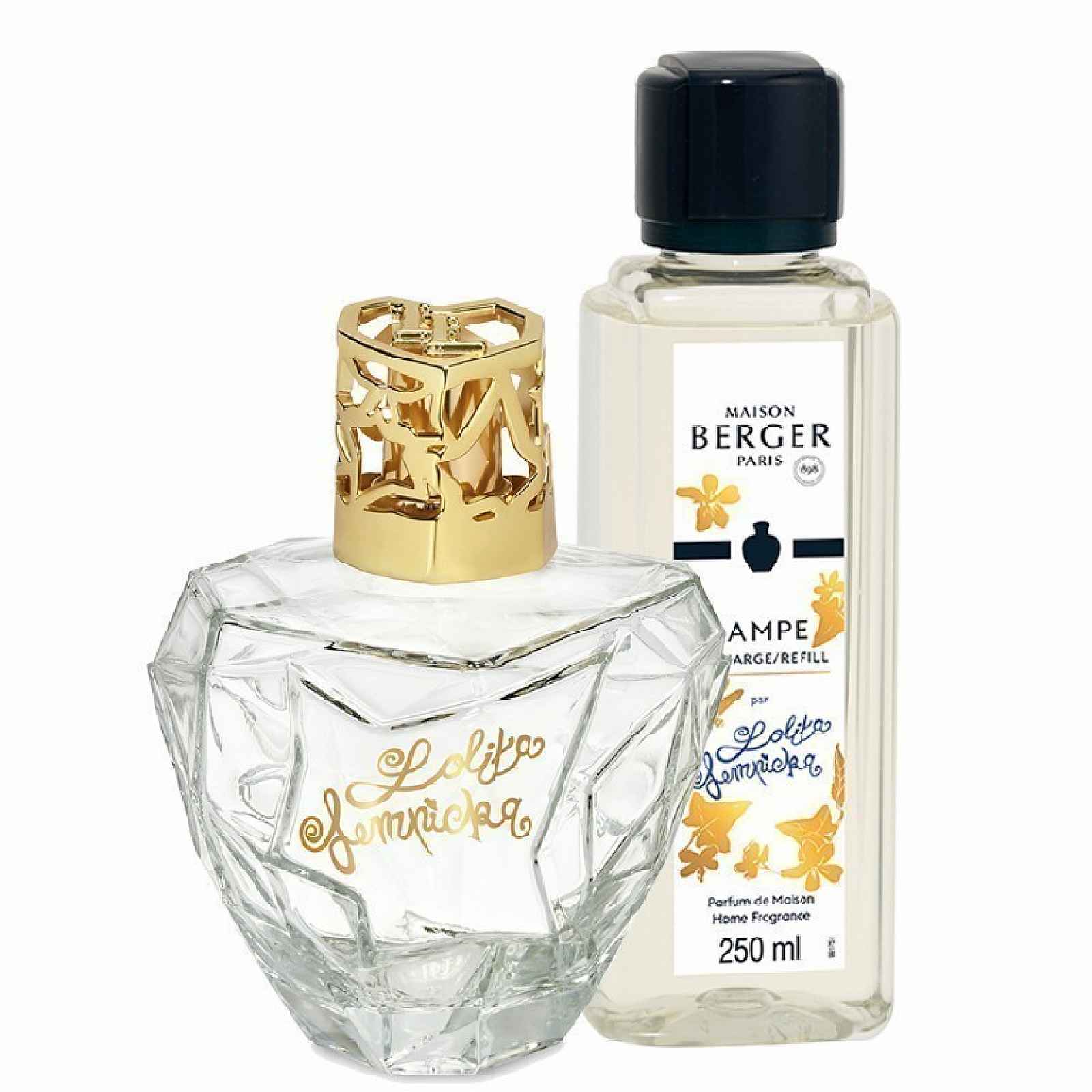 Maison Berger Paris dárková sada katalytická lampa Lolita Lempicka transparentní + náplň 250 ml