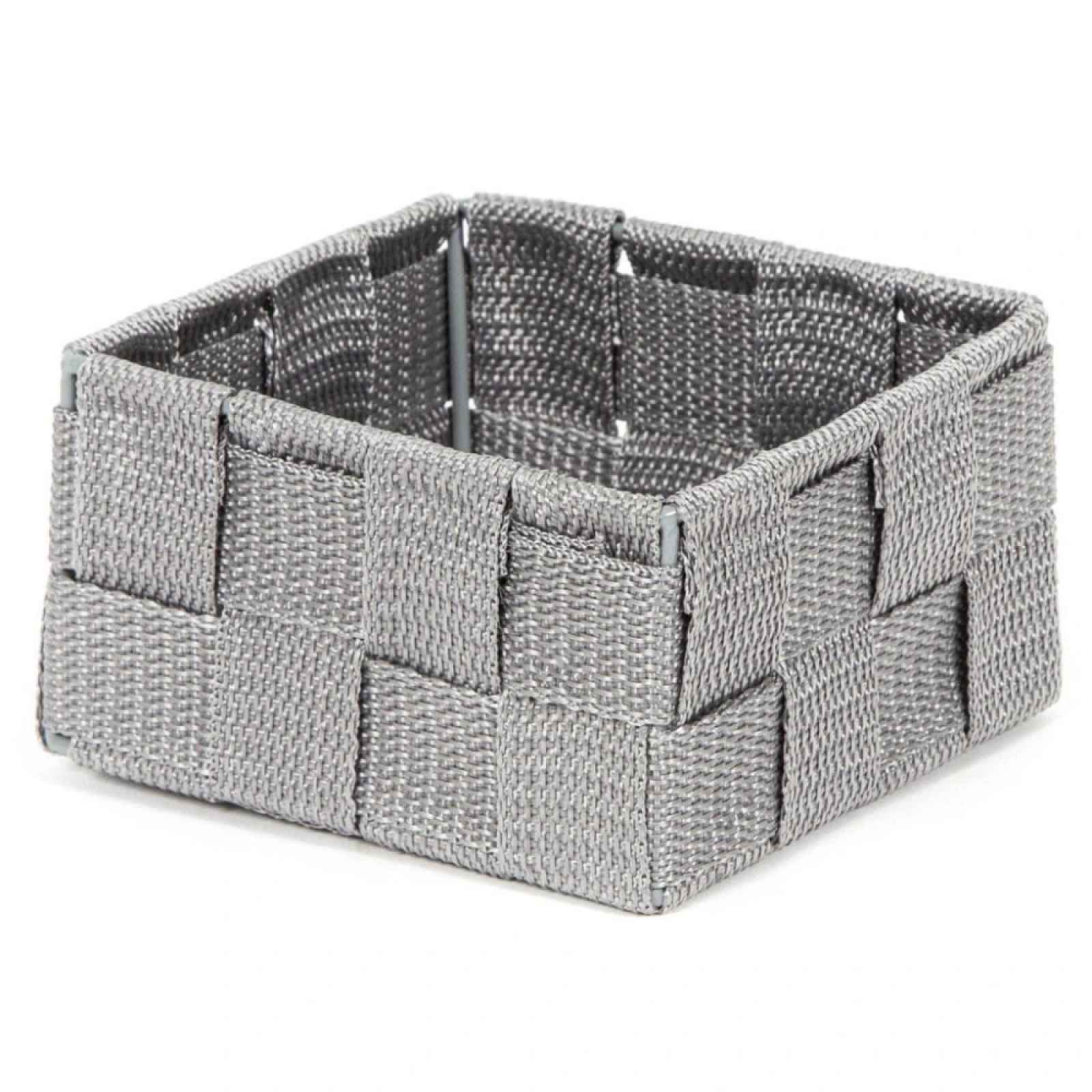 Compactor Úložný organizér do zásuvky Compactor TEX - košík S, 12 x 12 x 7 cm, šedý