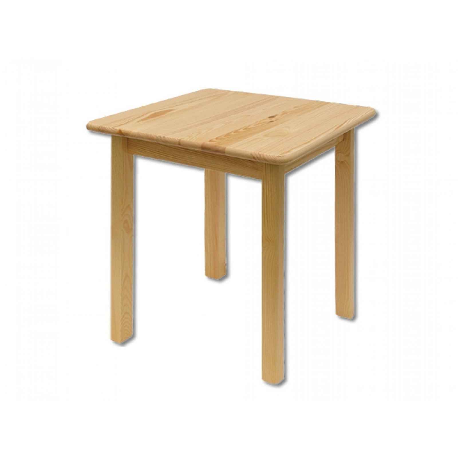Čtvercový jídelní stůl ST108, 60x75x60, masiv borovice