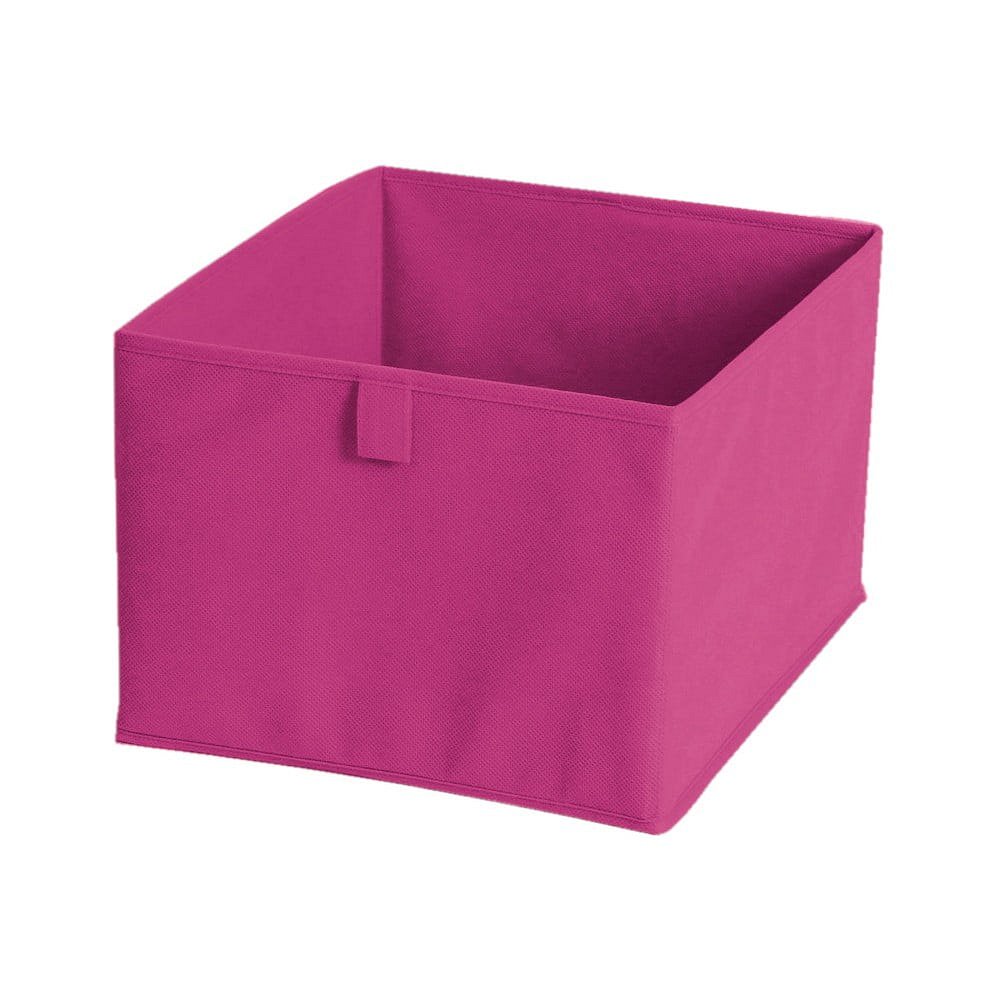 Růžový textilní úložný box JOCCA, 30 x 30 cm