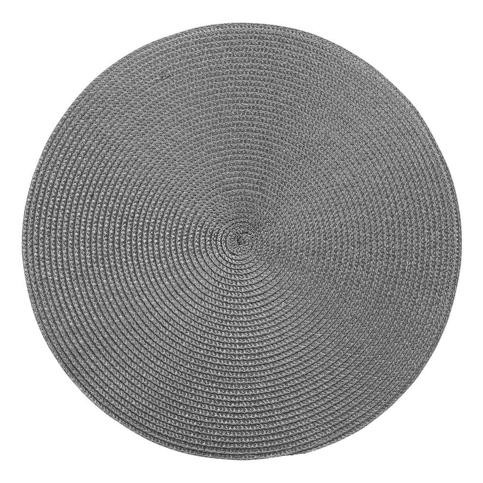 Butlers AMBIENTE Prostírání kulaté 38 cm - tm. šedá