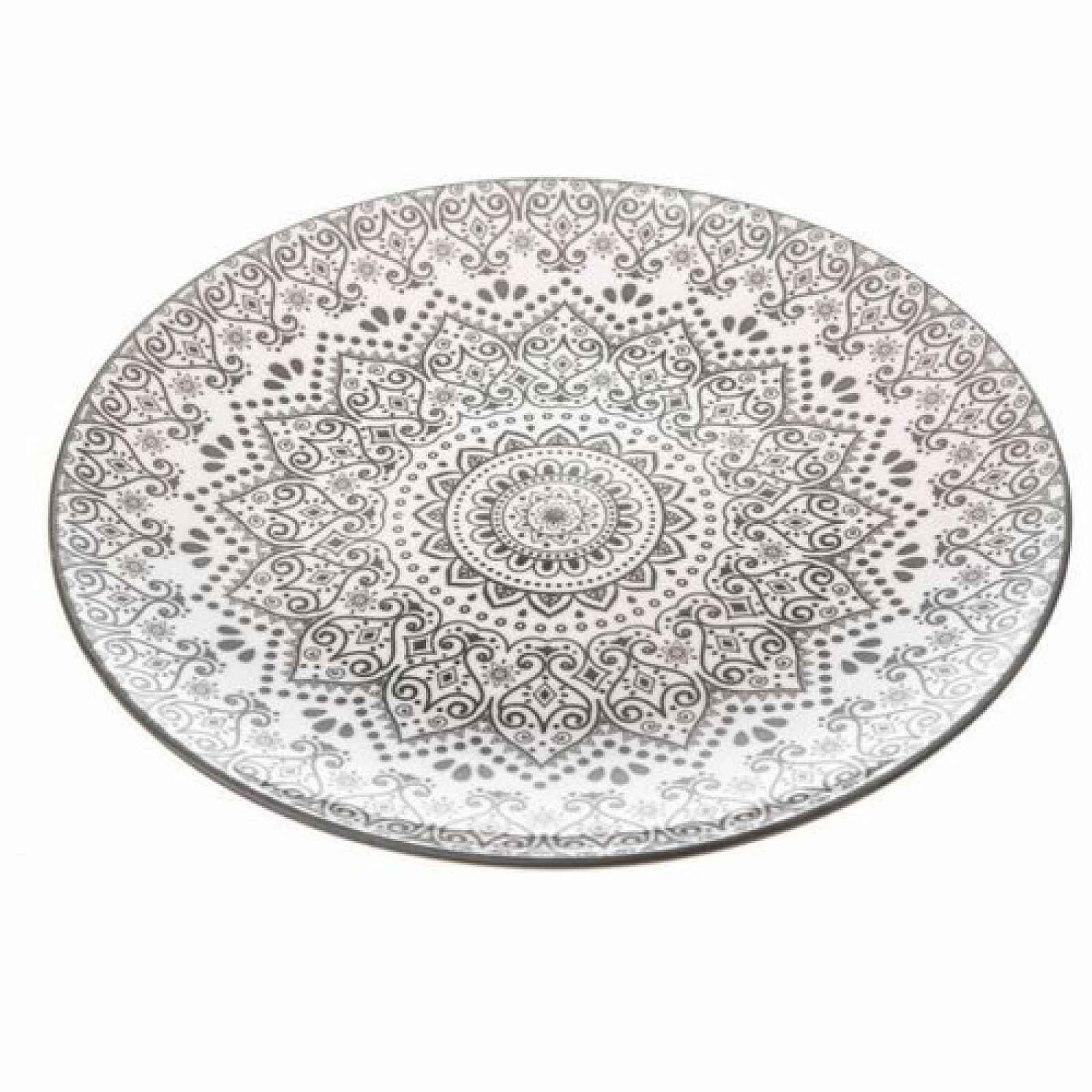 Porcelánový talíř Grey Orient, 26,5 cm