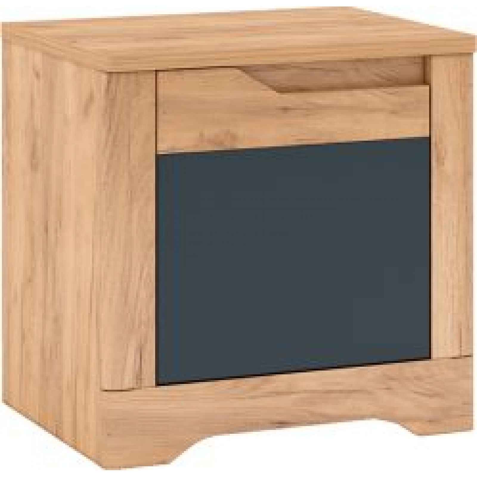 Noční stolek Fency X1, dub craft zlatý / grafit