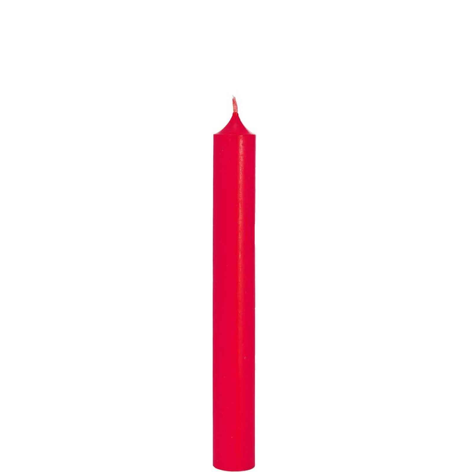 Butlers RAINBOW Dlouhé svíčky set 10 ks - červená