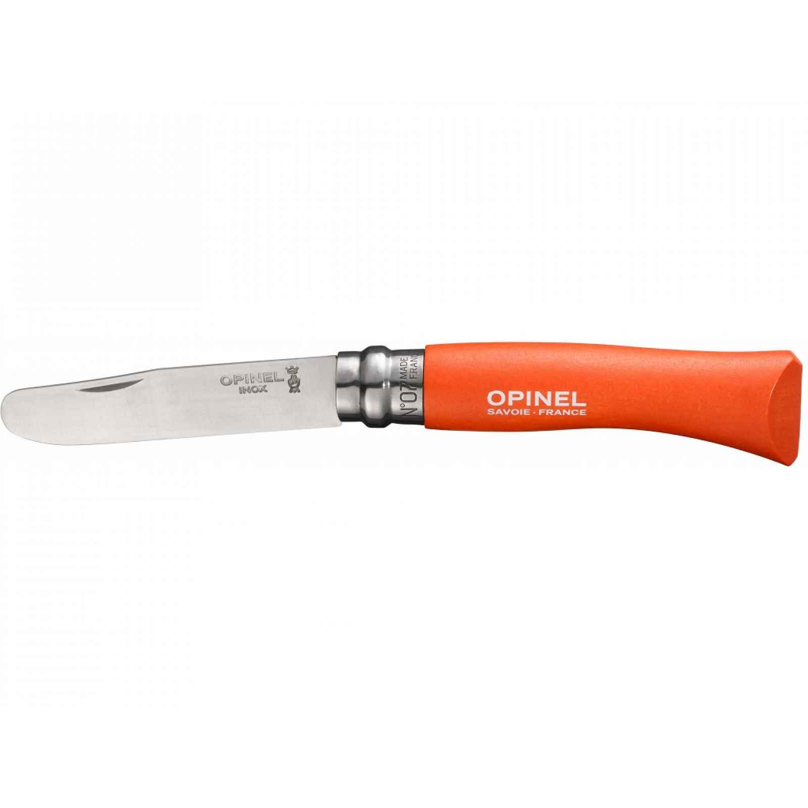 Opinel Zavírací nůž My first VR N°07 Inox, 8 cm, mandarinková 002363ks