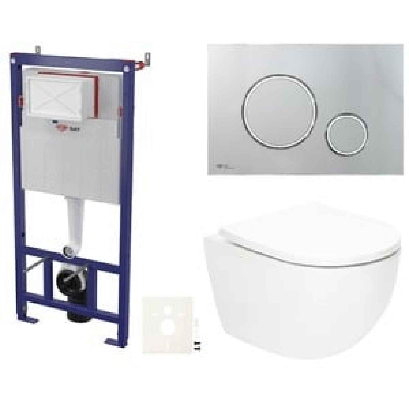 Závěsný wc set do lehkých stěn / předstěnová SAT Fusion SIKOSSTORFU71