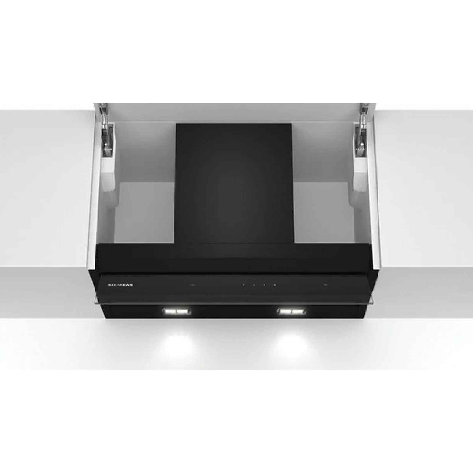 Vestavný odsavač par Siemens 60 cm černé sklo, černá LJ67BAM60