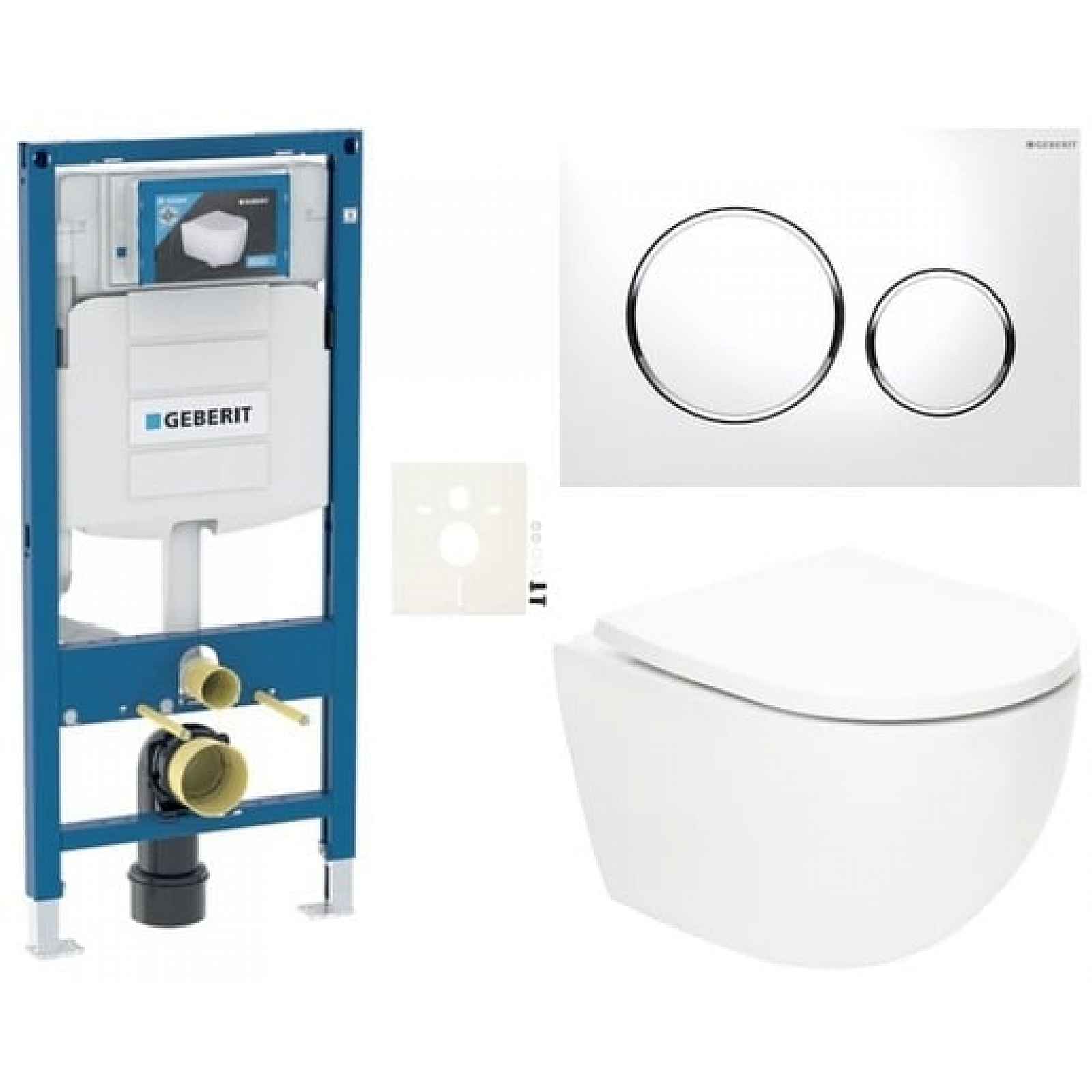 Závěsný wc set do lehkých stěn / předstěnová SAT Fusion SIKOGSTORFUS20