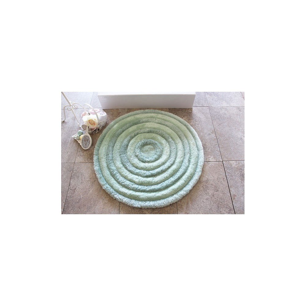 Koupelnová předložka Round Mint, ⌀ 90 cm