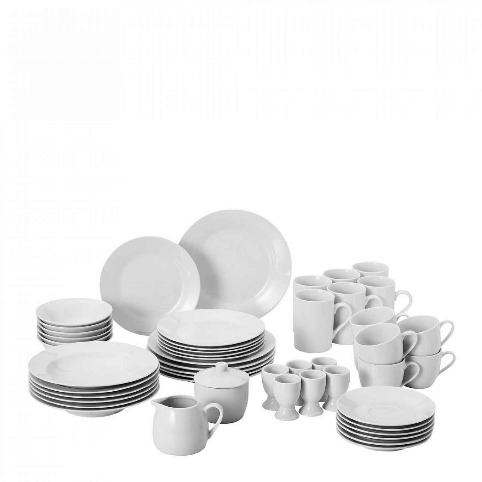 XXXLutz KOMBINOVANÁ SOUPRAVA, 50dílné, porcelán Homeware - Sady nádobí kombinované - 0036290045