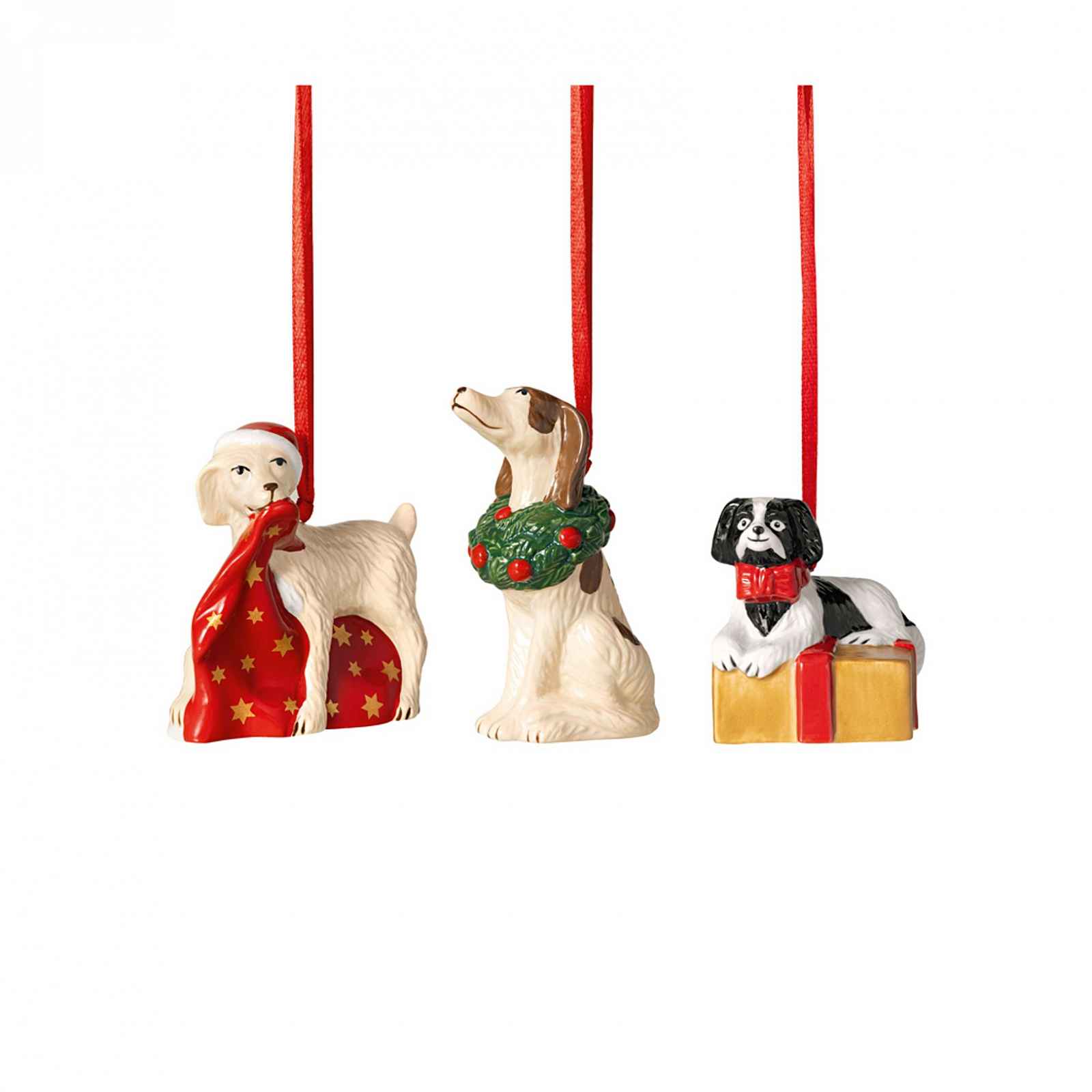 Villeroy & Boch Závěsná vánoční dekorace Nostalgic Ornaments, Pejsci, 3 ks 14-8331-6692