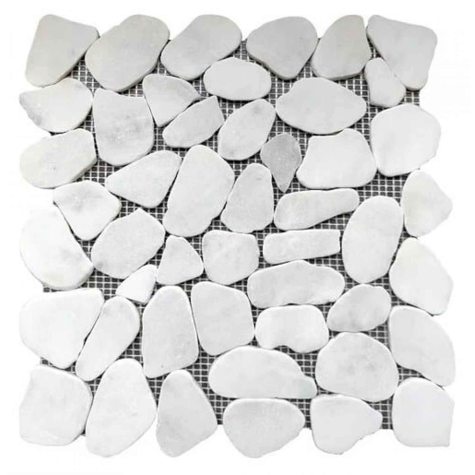 Kamenná mozaika Premium Mosaic Stone bílá 31x31 cm mat STMOSWHW (bal.1,000 m2)