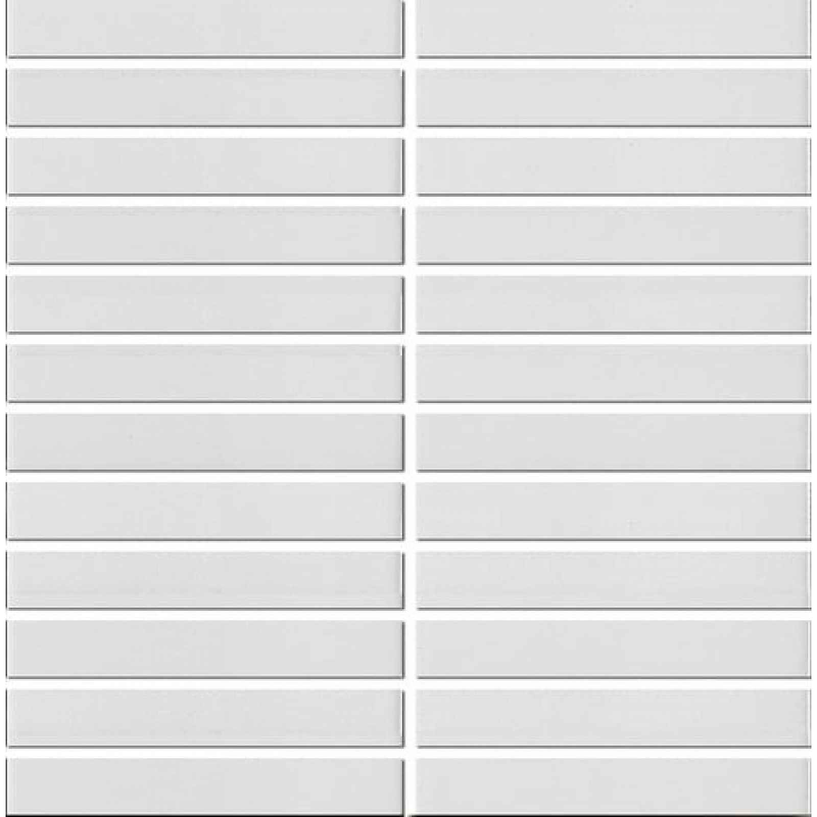 Keramická mozaika Premium Mosaic Kit Kat white 30x30 cm mat MOSKK2WHM