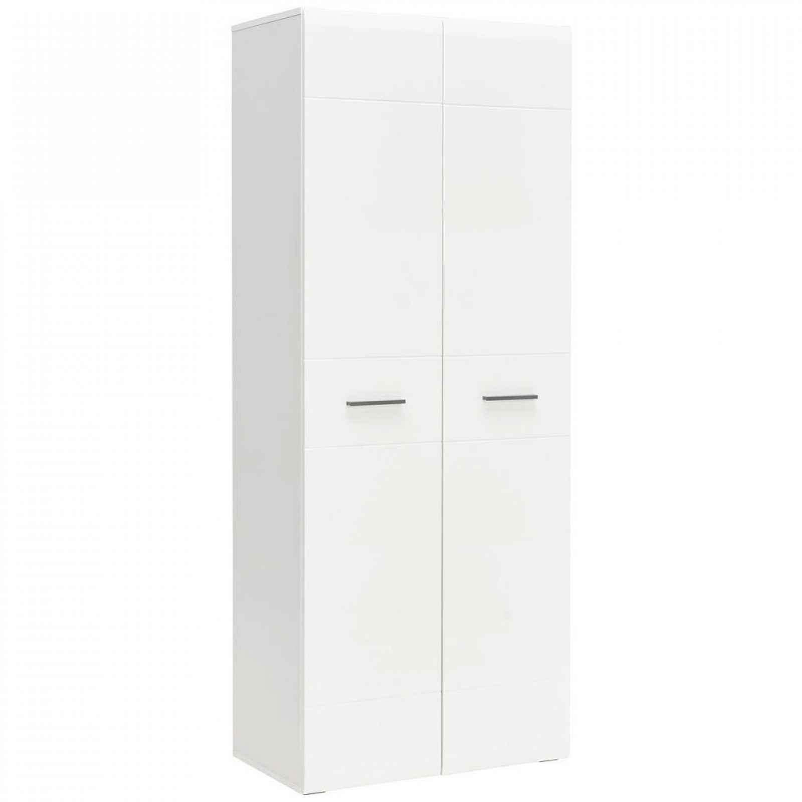 Hom`in SKŘÍŇ NA ŠANONY, bílá, vysoce lesklá bílá, 75/185,6/41,6 cm - Zpět do školy - 001803069059