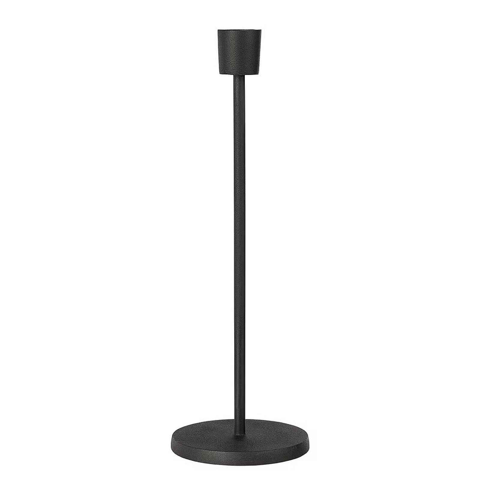 Butlers HIGHLIGHT Svícen na dlouhou svíčku 30 cm - černá