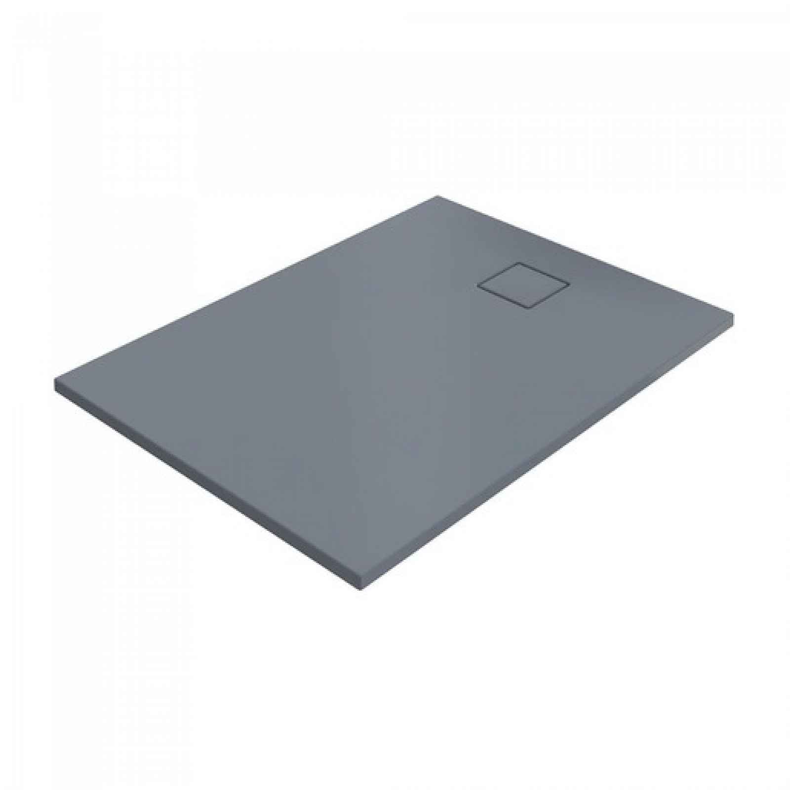 Sprchová vanička obdélníková Hüppe EasyFlat 100x80 cm litý mramor šedá matná EF0203.026