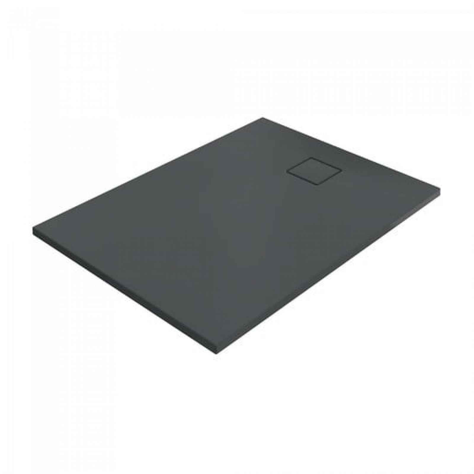 Sprchová vanička obdélníková Hüppe EasyFlat 100x90 cm litý mramor antracitová matná EF0207.128