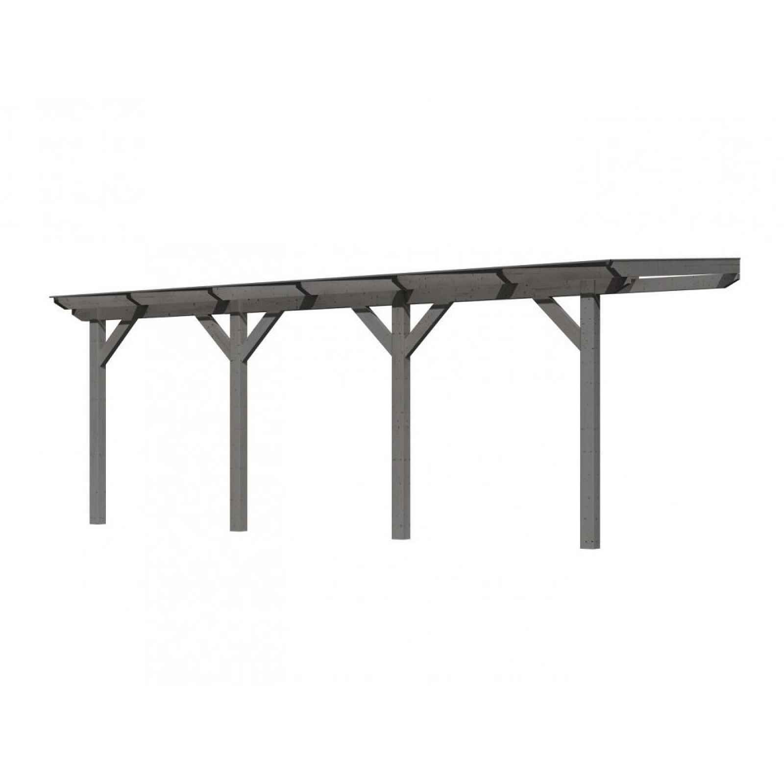 Dřevěná pergola CLASSIC 3C 604x350 cm Šedá