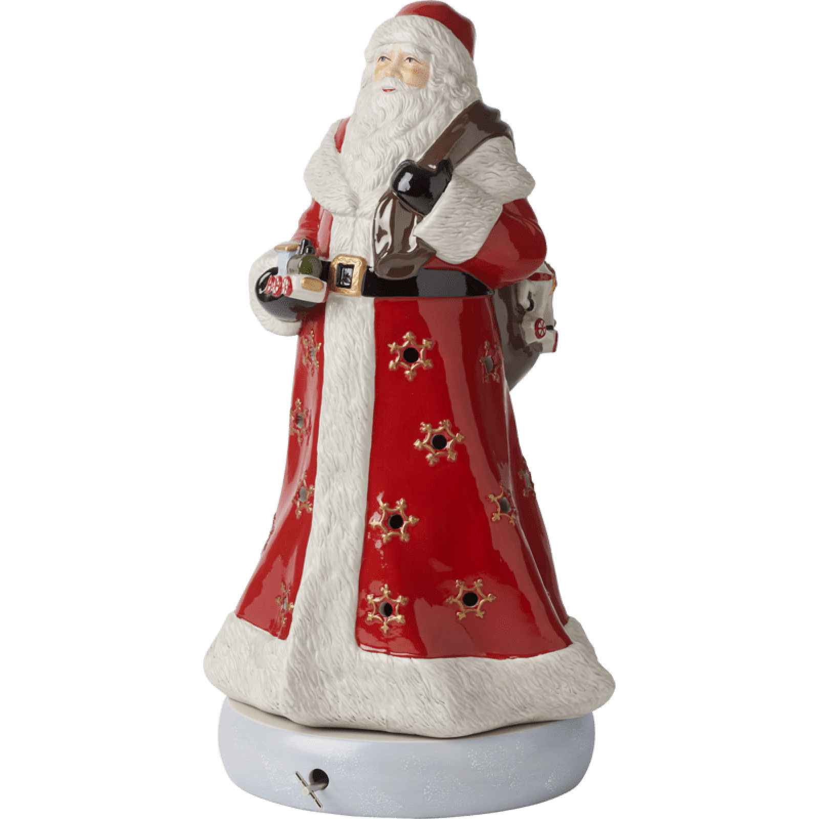 Villeroy & Boch Christmas Toys Memory hrací skříňka a svícen Santa, 45 cm