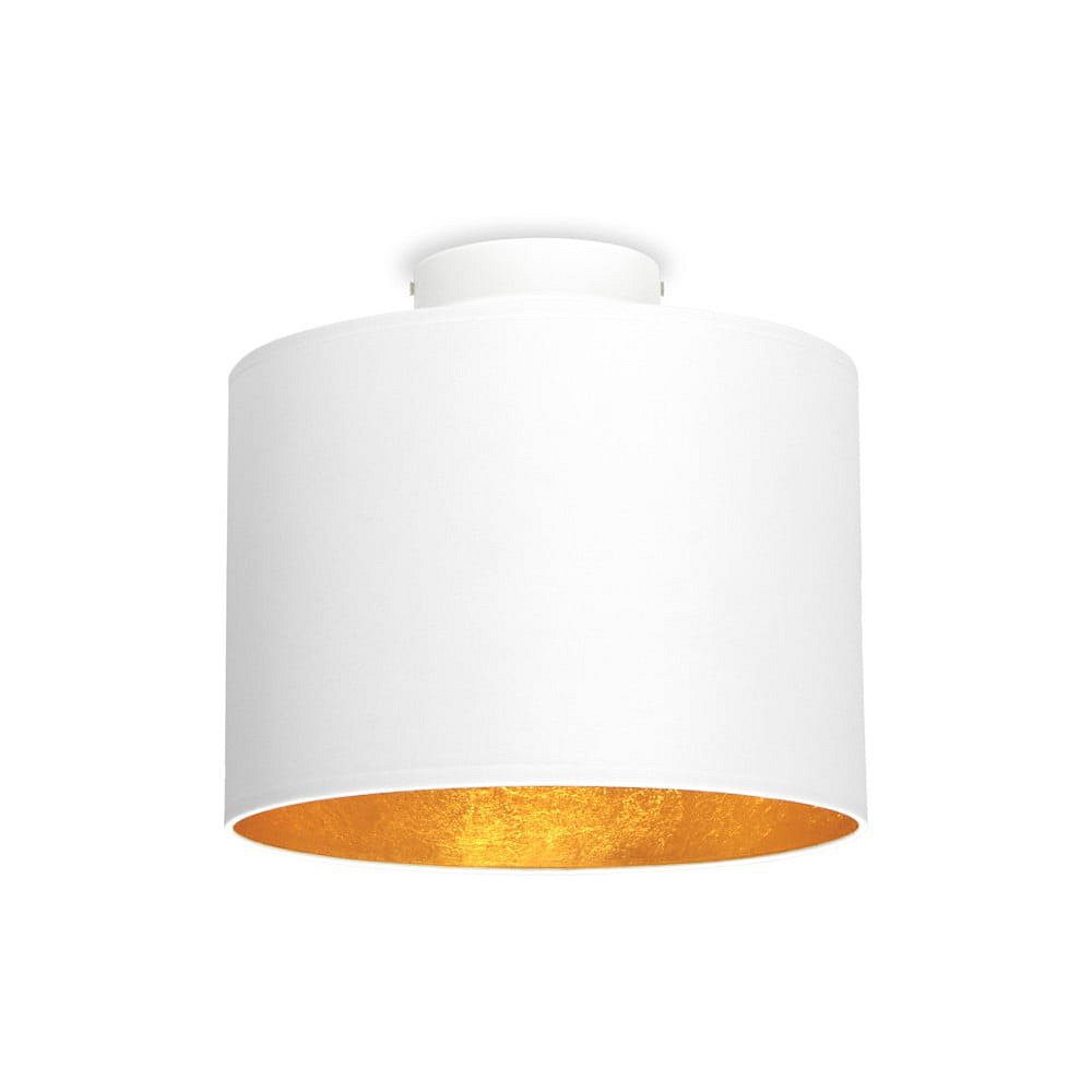 Bílé stropní svítidlo s detailem ve zlaté barvě Sotto Luce MIKA, ⌀ 25 cm