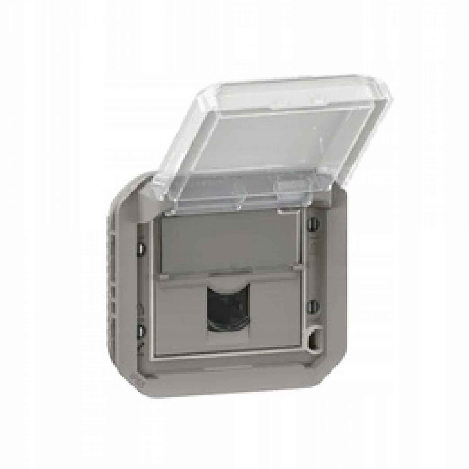 Nové Plexo Zásuvka RJ45 Ftp kategorie 6, mechanismus šedá Legrand 069569L