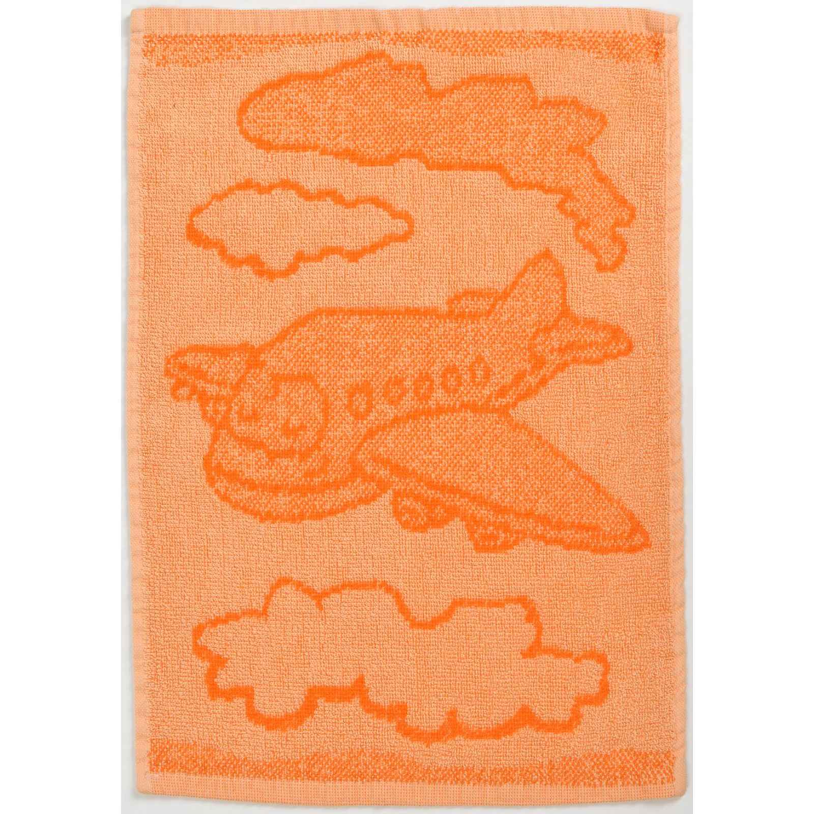 Dětský ručník BEBÉ letadlo oranžový 30x50 cm