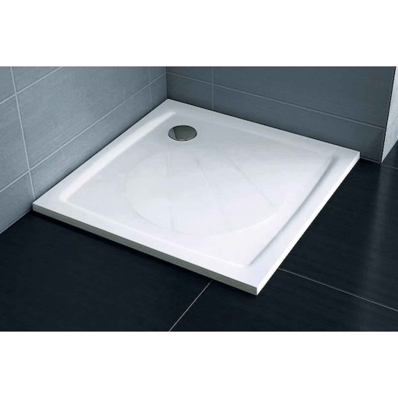 Sprchová vanička čtvercová Ravak Perseus 90x90 cm litý mramor XA037701010